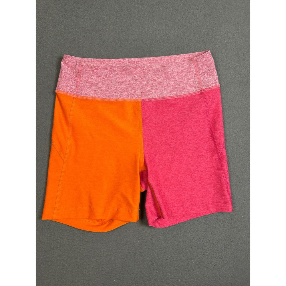 Outdoor Voices Shorts Womens M Pink Orange TechSweat Colorblock Activewear